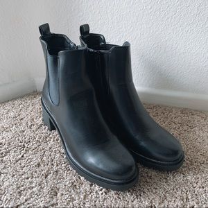 Nasty Gal Faux Leather Black Boots